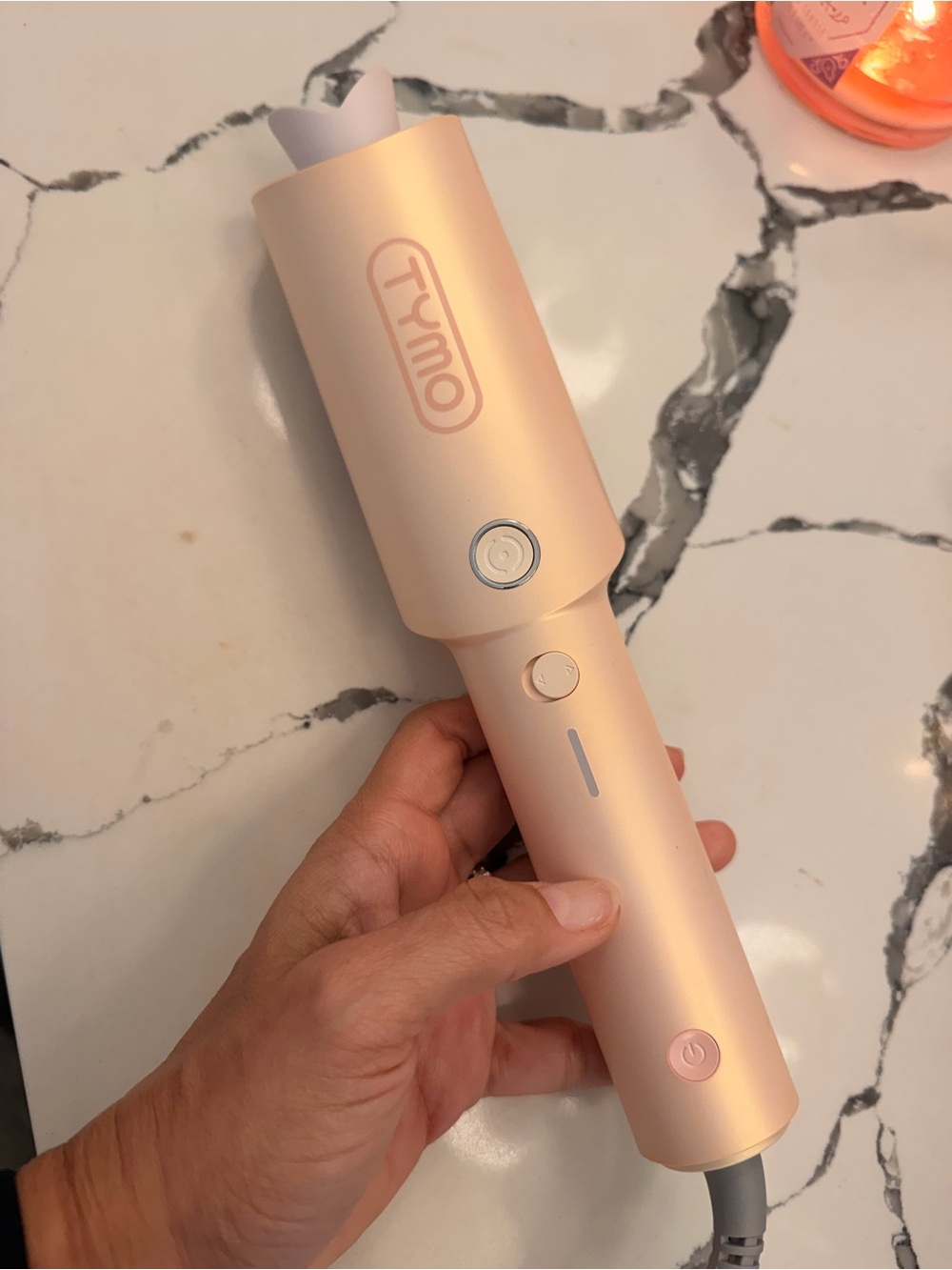 TYMO Rose Gold Automatic Hair Curler - Portable Styling Tool